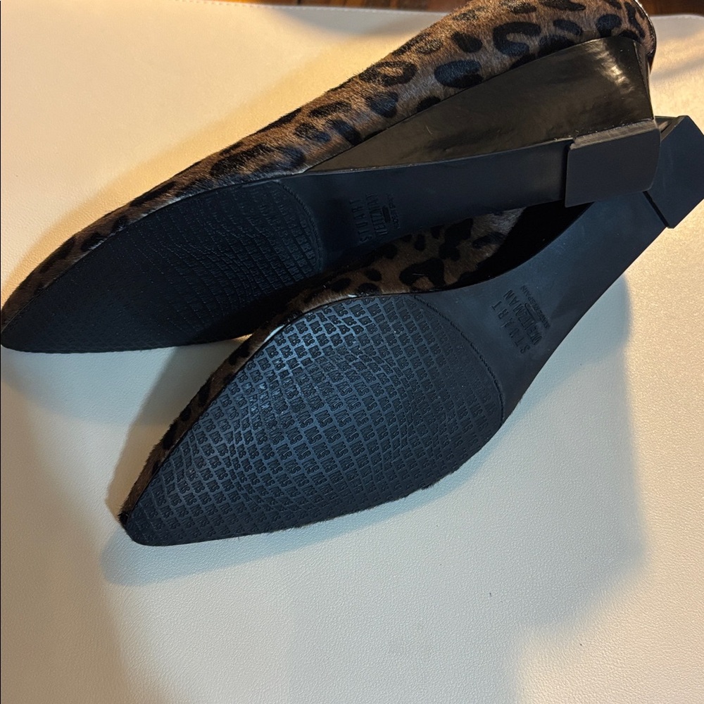 Stuart Weitzman Brown Leopard wedges 7M 7 M - Picture 5 of 5